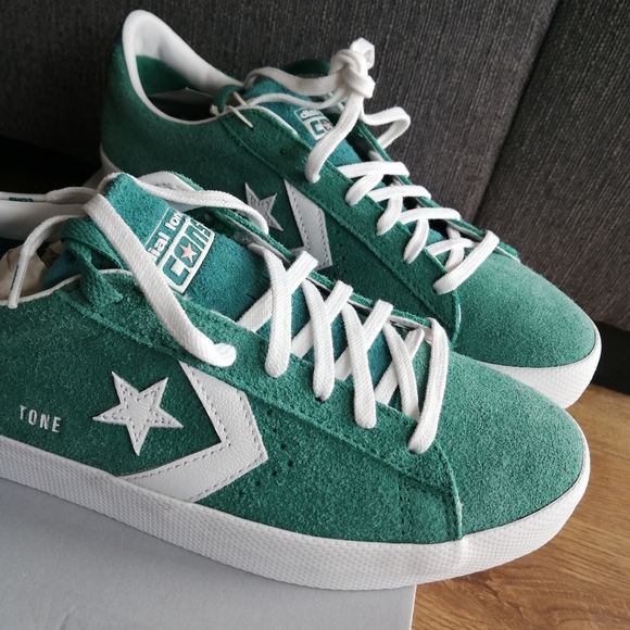 Converse X Dial Tone Vulc Pro Leather. Size 11 Men U.S. Vintage Jade Green. - Picture 1 of 12